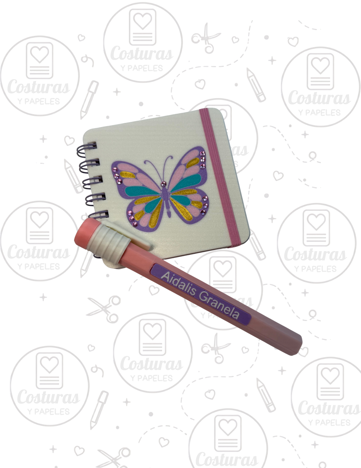 Libreta 4x4 Butterfly | Detalles que Brillan