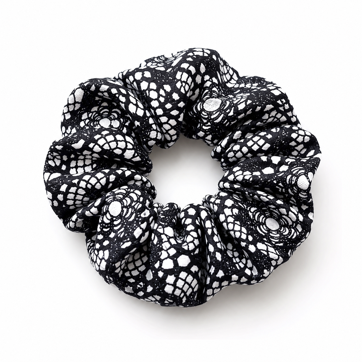 Scrunchie Noir Lace