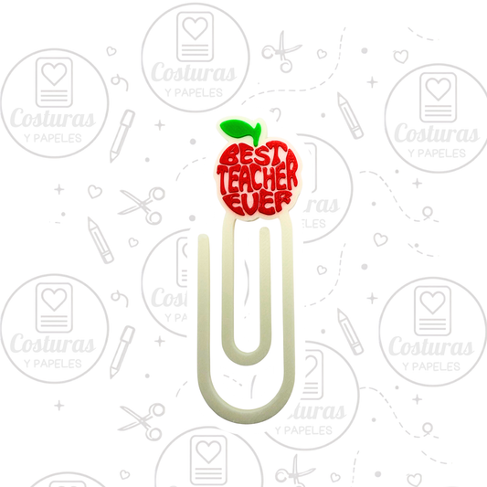Paper Clip Best Teacher Ever | Un Detalle para Maestras