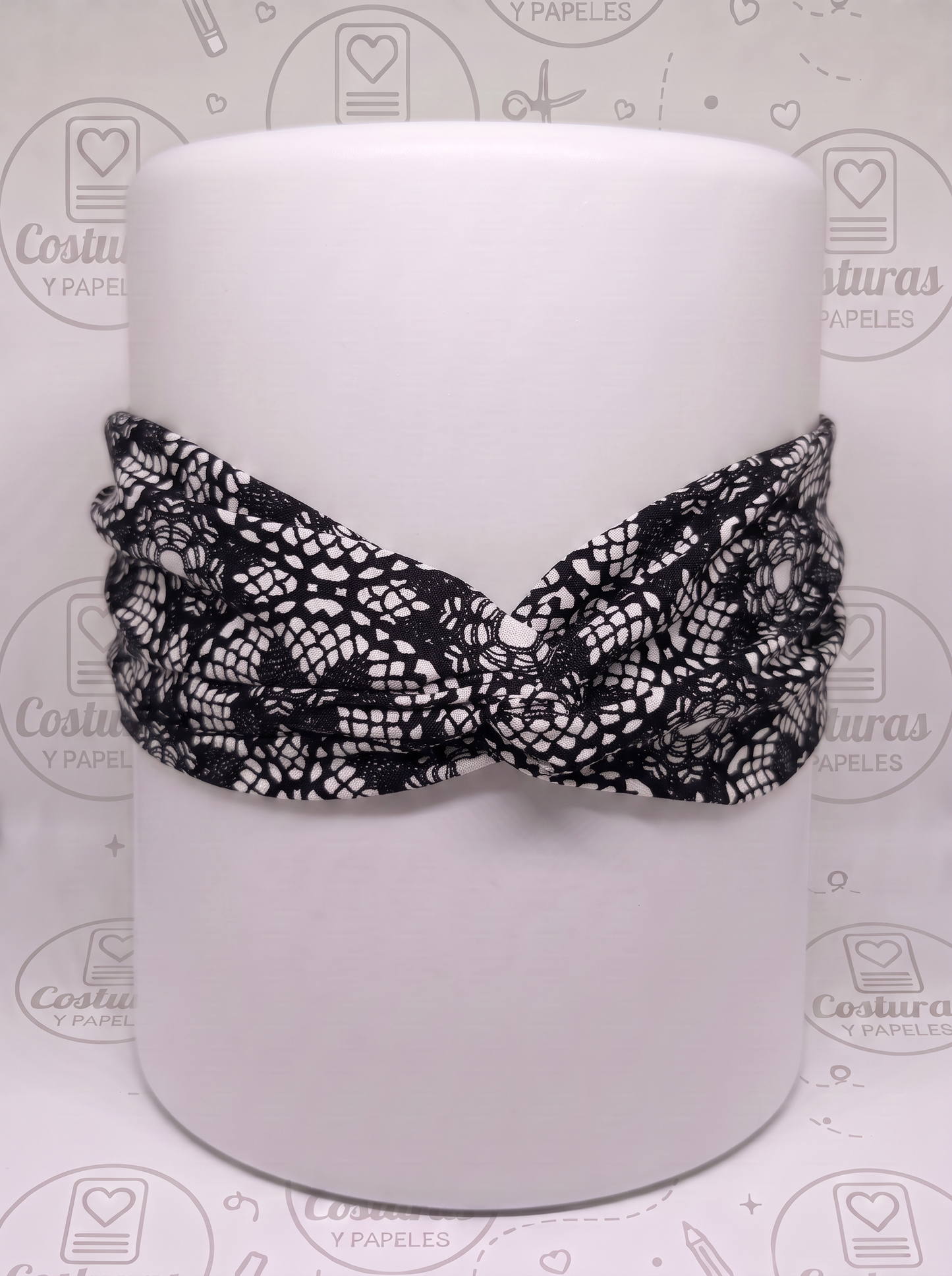 Bandana de Tela para el Cabello Noir Lace