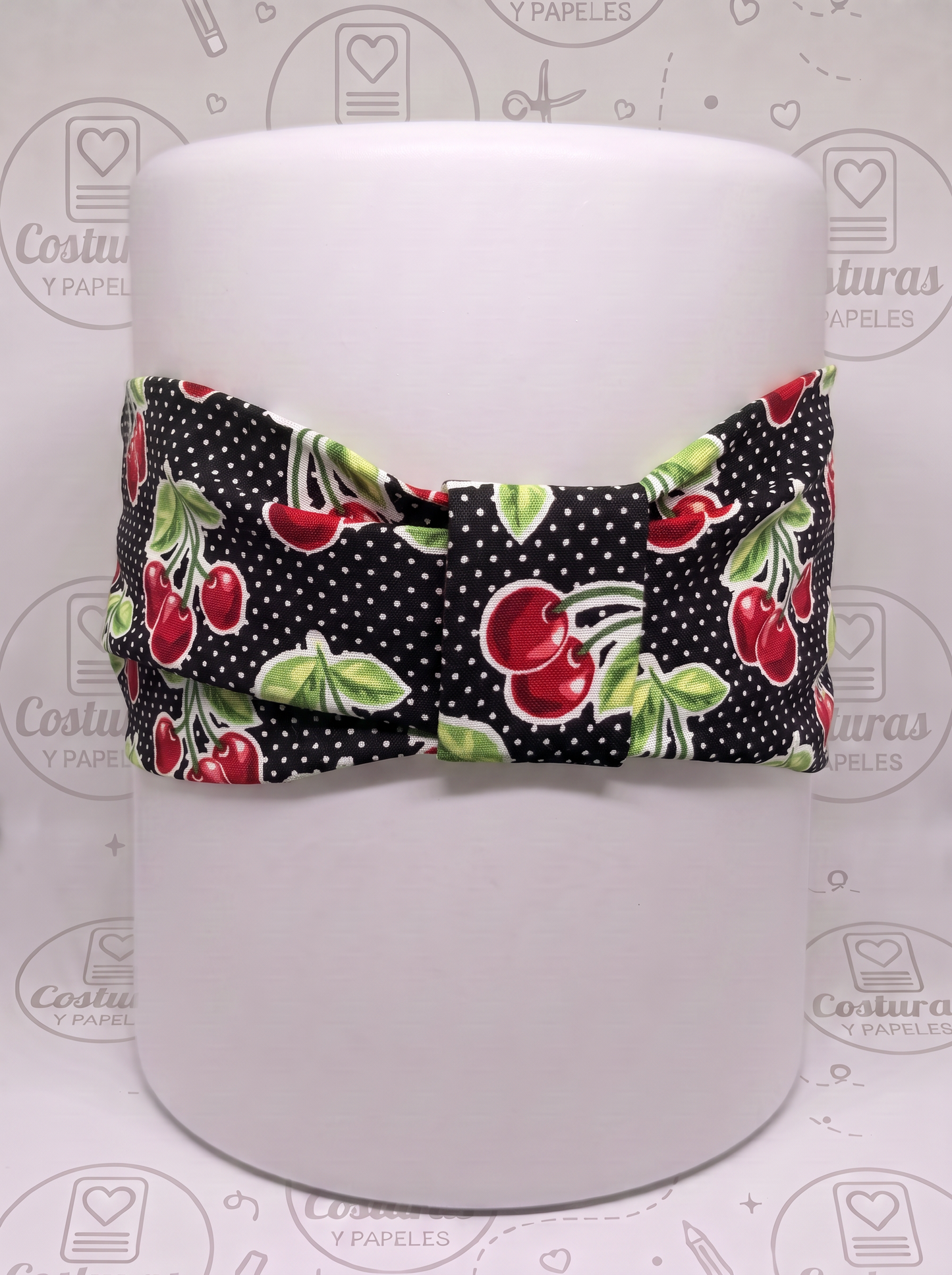 Bandana de Tela para el Cabello Cherry Fusion