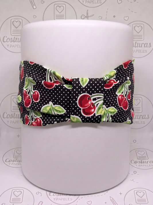 Bandana de Tela para el Cabello Cherry Fusion