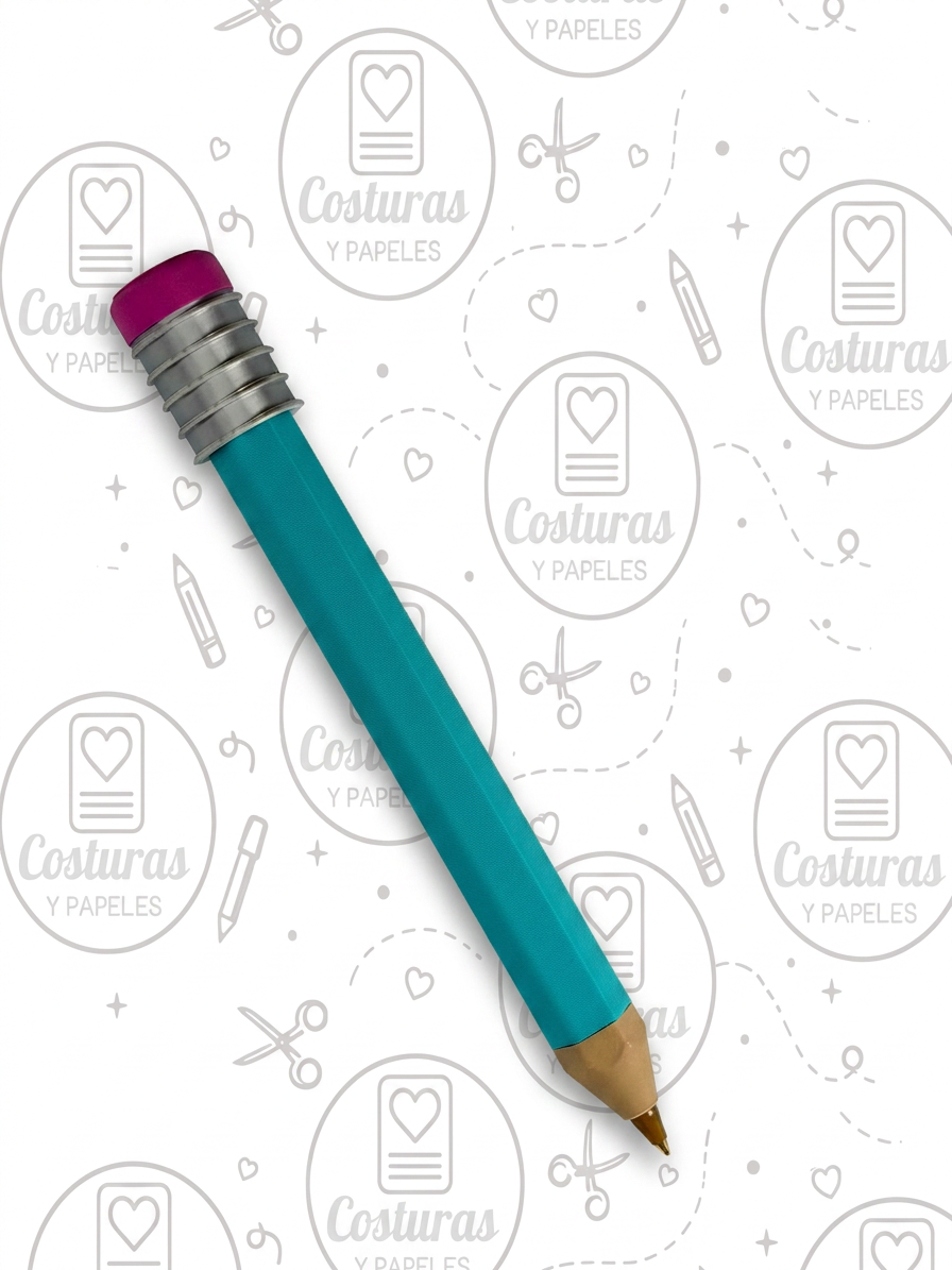 Bolígrafo Lápiz Gigante Reutilizable PERSONALIZABLE CON NOMBRE