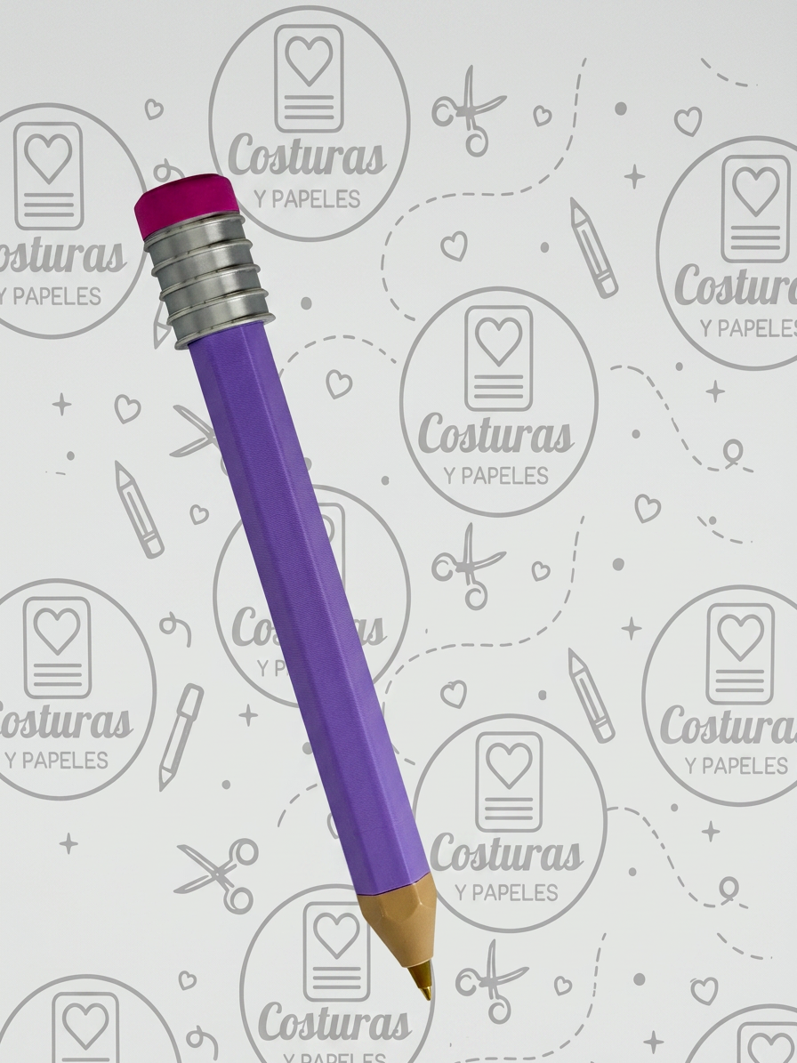Bolígrafo Lápiz Gigante Reutilizable PERSONALIZABLE CON NOMBRE